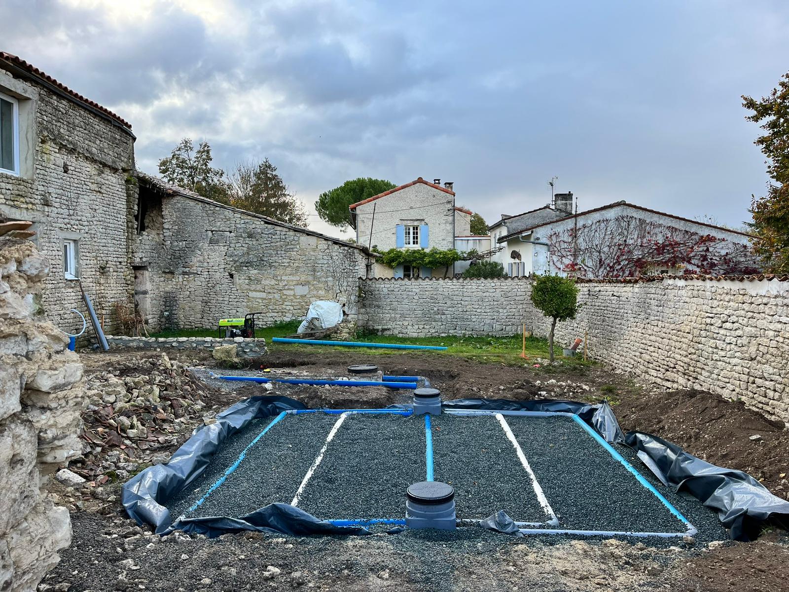 Création d'un assainissement non collectif à Marans