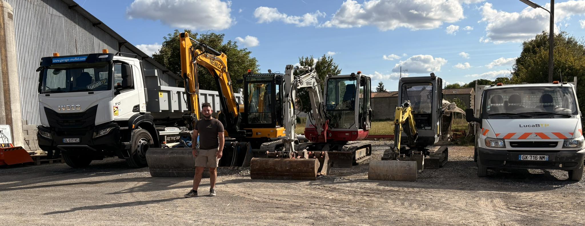 Flotte de véhicules et équipements LucaBTP - Terrassement et travaux publics